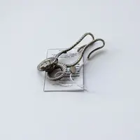 Серебряные серьги "Змея", изображение 3