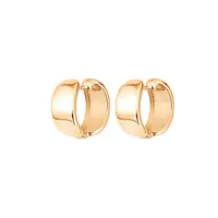 Базовые серьги кликеры из серебра 925 пробы
