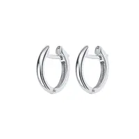 Серебряные серьги хупы из серебра 925 пробы