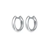 Серебряные серьги хупы из серебра 925 пробы