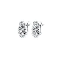 Серьги "Волны" из серебра 925 пробы, изображение 2