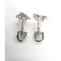 Серьги - пусеты Эстерелла, серебро, 925 проба, изображение 4
