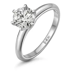 Кольцо с выращенным бриллиантом 0.817 ct