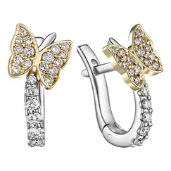 Серьги с выращенными бриллиантами 0.316 ct