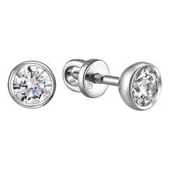 Серьги с выращенными бриллиантами 0.916 ct