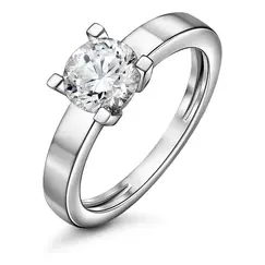 Кольцо с выращенным бриллиантом 1.088 ct