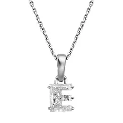Подвеска-Буква Е из в. бриллианта 0.970 ct