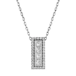Подвеска с выращенными бриллиантами 0,923 ct