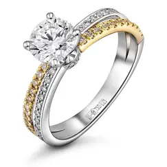 Кольцо с выращенными бриллиантами 1,205 ct