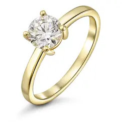 Кольцо с выращенным бриллиантом 0.710 ct