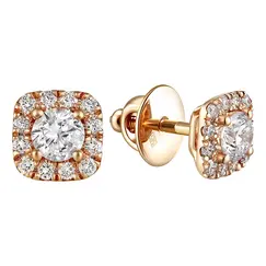 Серьги с выращенными бриллиантами 0.840 ct