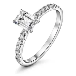 Кольцо с выращенными бриллиантами 1.053 ct
