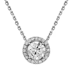 Подвеска с выращенными бриллиантами 1.068 ct