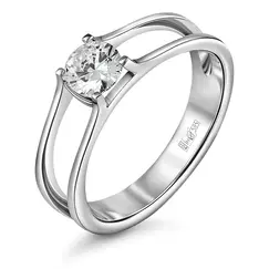 Кольцо с выращенным бриллиантом 0.412 ct