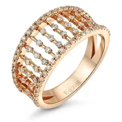 Кольцо с выращенными бриллиантами 0.439 ct