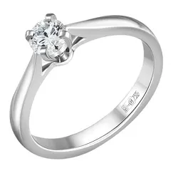 Кольцо с выращенным бриллиантом 0.422 ct