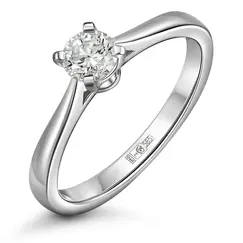 Кольцо с выращенным бриллиантом 0.305 ct