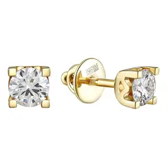 Серьги с выращенными бриллиантами 0.821 ct