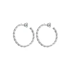Серьги-пусеты с камнями из серебра 925 пробы