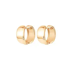 Базовые серьги кликеры из серебра 925 пробы