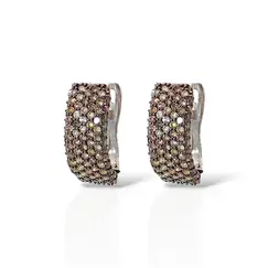 Серьги с бриллиантами из золота 585