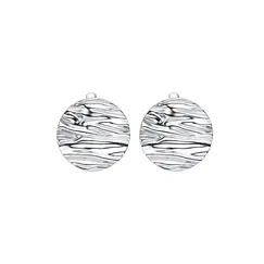 Серьги "Волны" из серебра 925 пробы