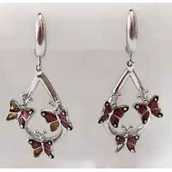 Серьги Эстерелла из серебра