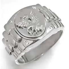 Ювелирное кольцо из серебра
