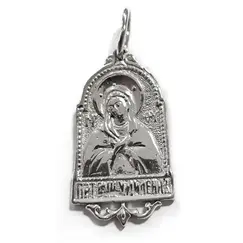 Ювелирная подвеска-иконка из серебра 925 пробы