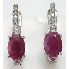 Ювелирные серьги из серебра