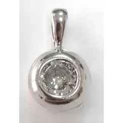 Серебряная подвеска с фианитом