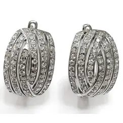 Ювелирные серьги из серебра