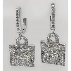 Серьги ювелирные из серебра