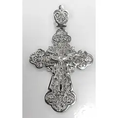 Ювелирный крест из серебра