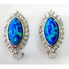 Серьги из серебра с опалом Эстерелла