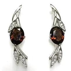 Ювелирные серьги из серебра