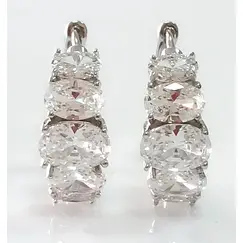 Серьги "Эстерелла" из серебра 925 пробы с фианитами