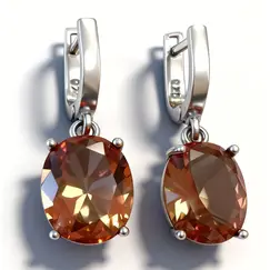 Ювелирные серьги из серебра 925 пробы