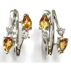 Ювелирные серьги из серебра 925 пробы