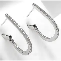 Ювелирные серьги из серебра 925 пробы