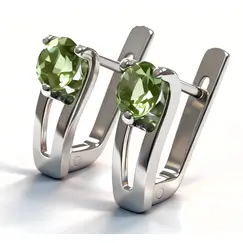Ювелирные серьги из серебра 925 пробы