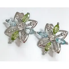 Ювелирные серьги из серебра 925 пробы
