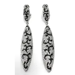 Ювелирные серьги из серебра 925 пробы