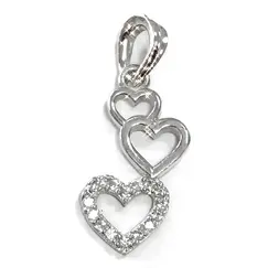 Ювелирная подвеска из серебра 925 пробы с фианитами