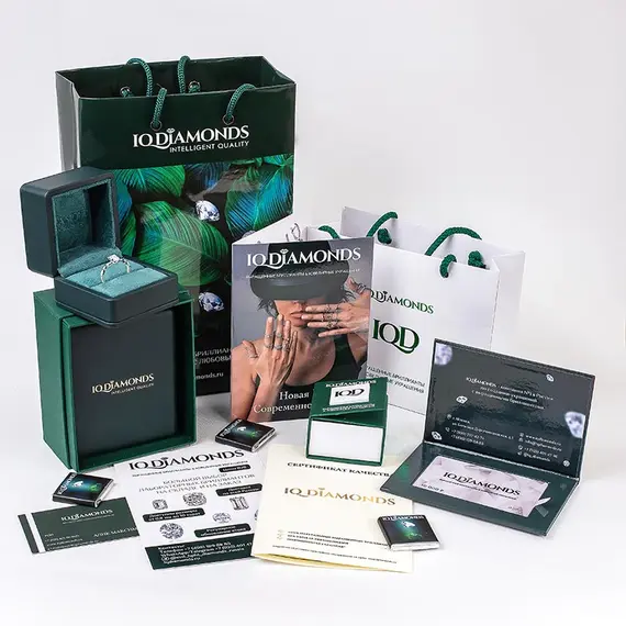 Кольцо с выращенным бриллиантом огранки "Радиант" 0,723 ct, изображение 5