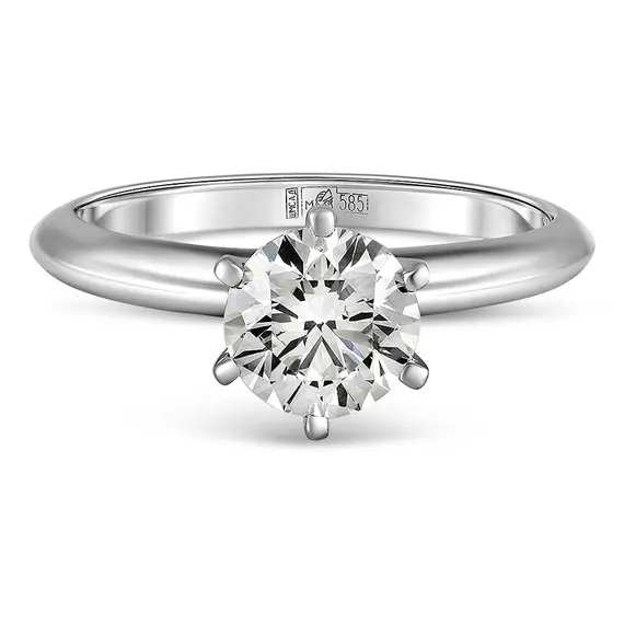 Кольцо с выращенным бриллиантом 0.908 ct, изображение 2