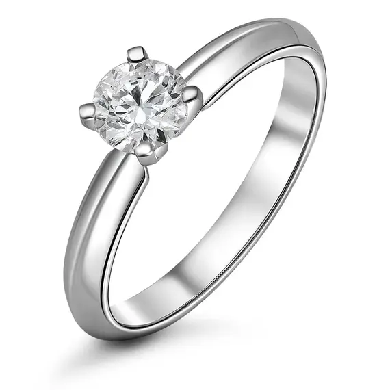 Кольцо с выращенным бриллиантом 0.459 ct, изображение 2