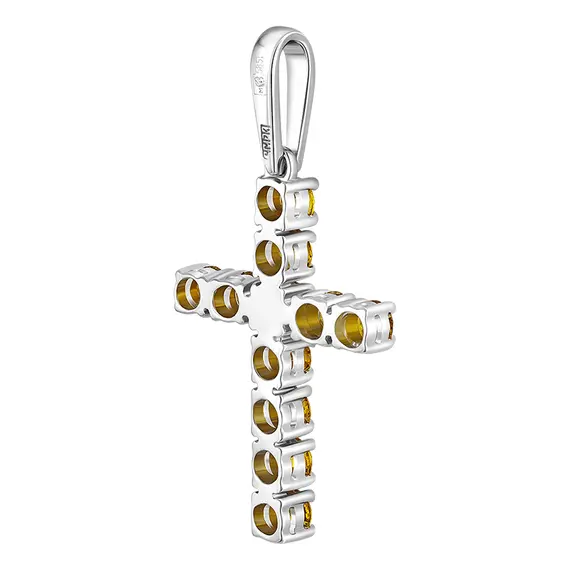 Крест с выращенными бриллиантами 1.223 ct, изображение 3
