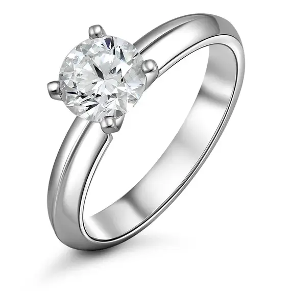 Кольцо с выращенным бриллиантом 0.816 ct, изображение 2
