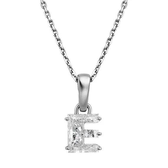 Подвеска-Буква Е из в. бриллианта 0.970 ct
